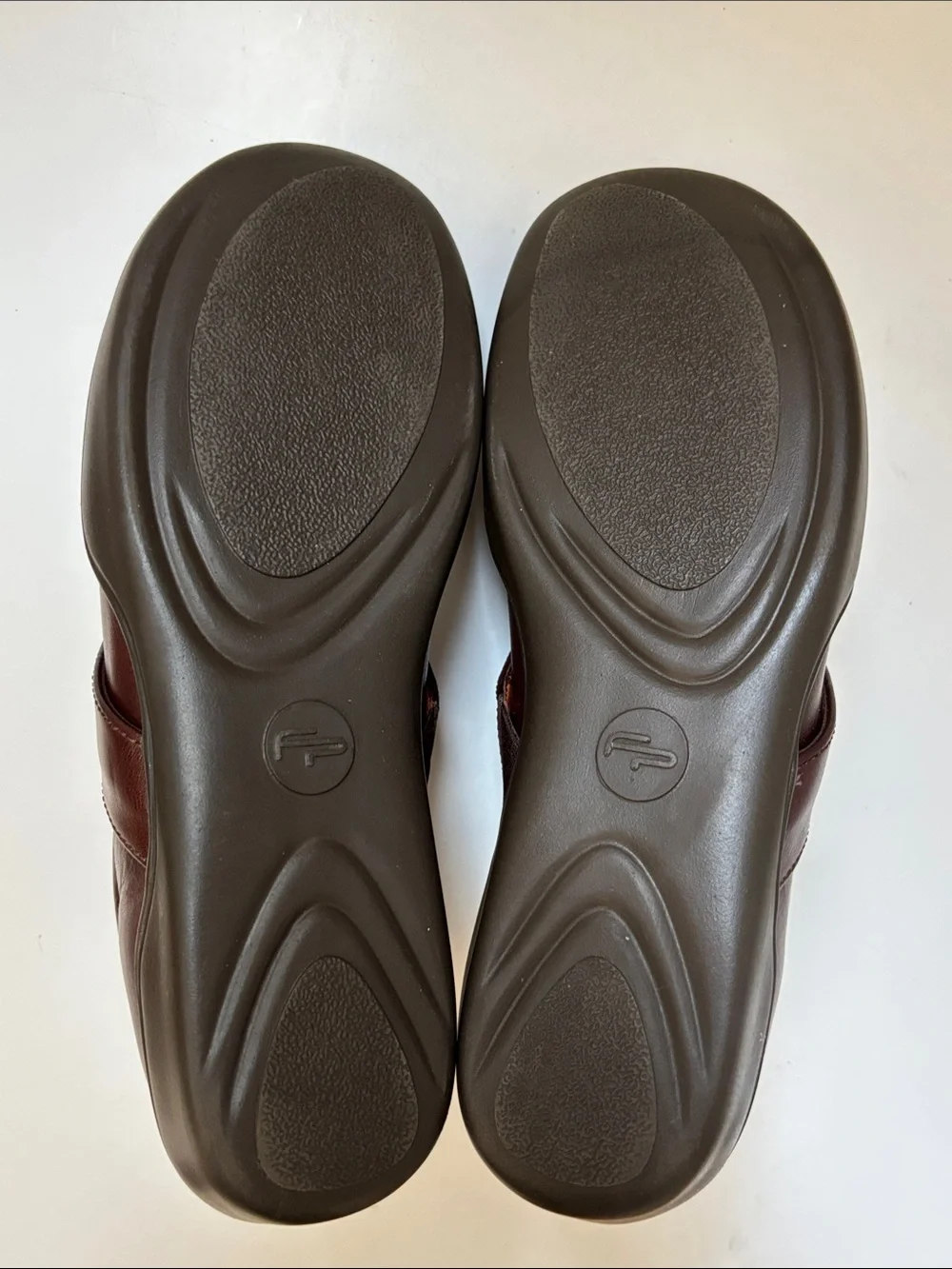Birkenstock Footprints Women's Leather Mary Jane Flats - Burgundy Size 38